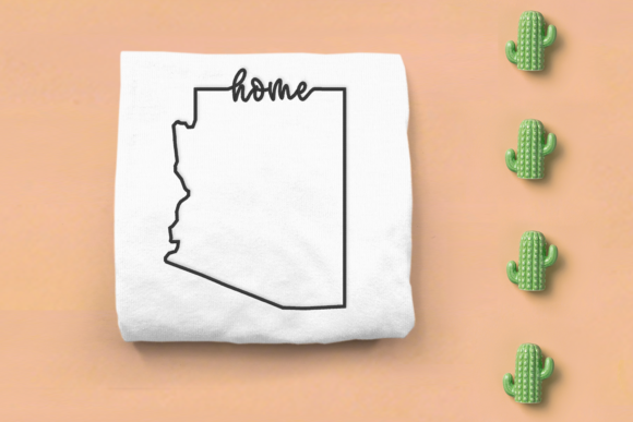 Arizona Home State Outline Embroidery Review