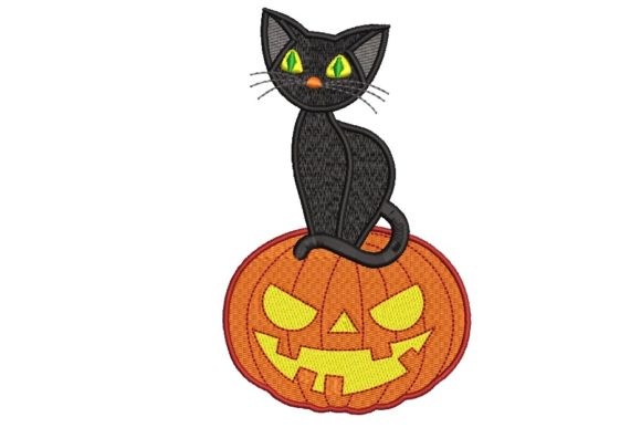 Pumpkin and Cat: A Halloween Embroidery Design Review