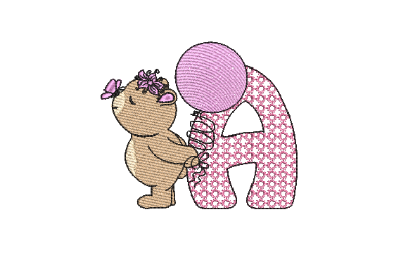 Reviewing A Girl Teddy Embroidery Design for Boutique Sweatshirts