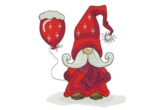 Winter Gnome Balloon: A Craft Fair Embroidery Review
